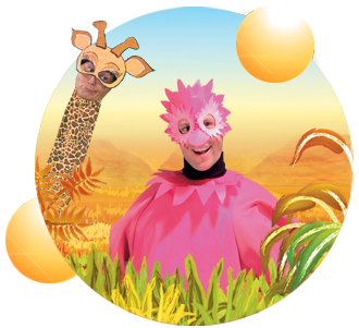 Pinky et les masques de la savane 
